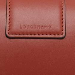 Pre Owned حقيبة كتف لونج شامب جلد بنية بوكس ترود