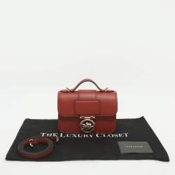 Pre Owned حقيبة كتف لونج شامب جلد بنية بوكس ترود