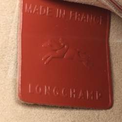 Pre Owned حقيبة كتف لونج شامب جلد بنية بوكس ترود