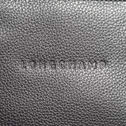 Pre Owned Longchamp Le Foulonne Black Leather Satchel