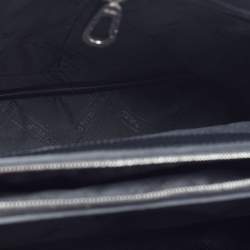 Pre Owned Longchamp Le Foulonne Black Leather Satchel