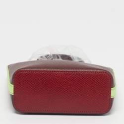 مملوكة مسبقًا حقيبة يد لونشامب إبير صغيرة ثلاثية الألوان جلدية