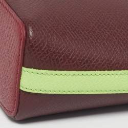 مملوكة مسبقًا حقيبة يد لونشامب إبير صغيرة ثلاثية الألوان جلدية