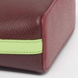 مملوكة مسبقًا حقيبة يد لونشامب إبير صغيرة ثلاثية الألوان جلدية