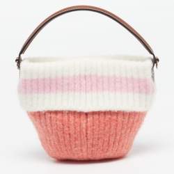 مملوكة مسبقًا Longchamp Le Pliage Cocooning S Multicolor Leather and Wool Crossbody Bag