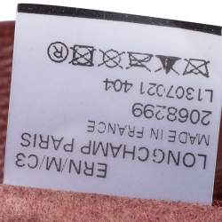 Pre Owned Longchamp Copper Leather Side Pocket Hobo