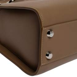 Longchamp Taupe Leather Small Paris Premiere Tote