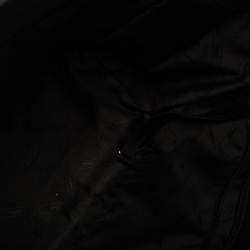 Pre Owned Longchamp Black/Multicolor Leather and Suede Medium Penelope Arty Tote