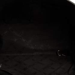 Pre Owned Longchamp Black/Multicolor Leather and Suede Medium Penelope Arty Tote