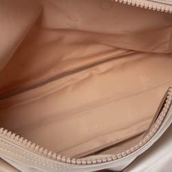 Pre Owned Longchamp Beige Nylon and Leather Messenger Bag