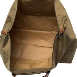 Pre Owned Longchamp Military Green Nylon Le Pliage Travel Bag