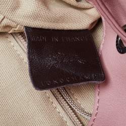 Longchamp Pink Leather Small 3D Backpack 