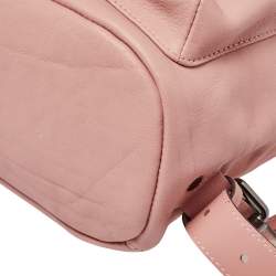 Longchamp Pink Leather Small 3D Backpack 