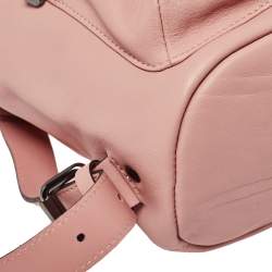 Longchamp Pink Leather Small 3D Backpack 