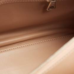 Pre Owned Longchamp Beige Leather Small Paris Premier Tote