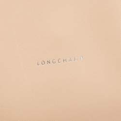 Pre Owned Longchamp Beige Leather Small Paris Premier Tote