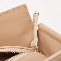 Pre Owned Longchamp Beige Leather Small Paris Premier Tote
