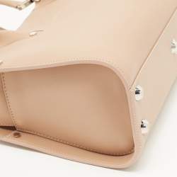 Pre Owned Longchamp Beige Leather Small Paris Premier Tote