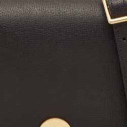Longchamp Black/Orange Leather and Suede Cavalcade Crossbody Bag