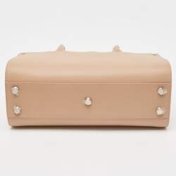 Pre Owned Longchamp Light Pink Leather Paris Premiere Tote