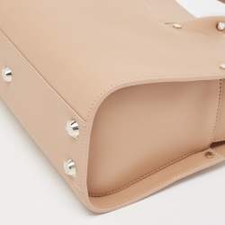 Pre Owned Longchamp Light Pink Leather Paris Premiere Tote