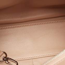 Pre Owned Longchamp Light Pink Leather Paris Premiere Tote