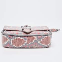 Longchamp Multicolor Python Embossed Leather Amazone Shoulder Bag