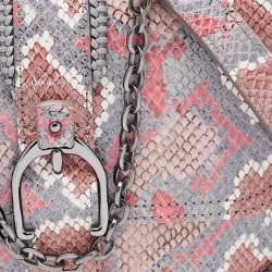 Longchamp Multicolor Python Embossed Leather Amazone Shoulder Bag