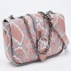 Longchamp Multicolor Python Embossed Leather Amazone Shoulder Bag