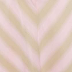 Longchamp Pink/Beige Crepe Knot Detail Cut-Out Midi Dress M