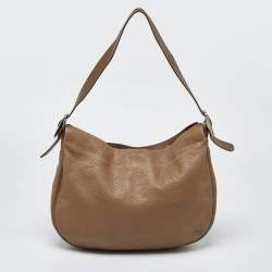 Longchamp Beige Leather Hobo
