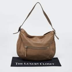 Longchamp Beige Leather Hobo