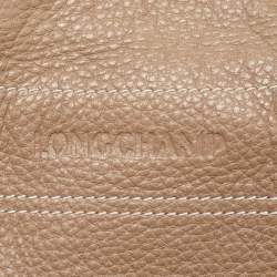 Longchamp Beige Leather Hobo