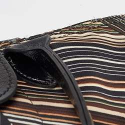 Longchamp Multicolor Satin Op Art Le Pliage Tote