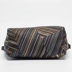 Longchamp Multicolor Satin Op Art Le Pliage Tote