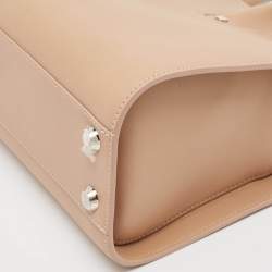 Longchamp Beige Leather Paris Premiere Tote