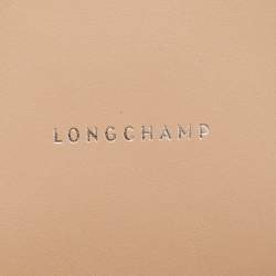 Longchamp Beige Leather Paris Premiere Tote