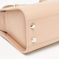 Pre Owned Longchamp Beige Leather Small Paris Premiere Tote