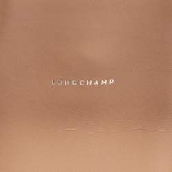 Pre Owned Longchamp Beige Leather Small Paris Premiere Tote