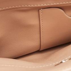 Pre Owned Longchamp Beige Leather Small Paris Premiere Tote