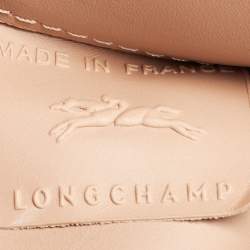 Pre Owned Longchamp Beige Leather Small Paris Premiere Tote