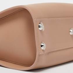 Longchamp Beige Leather Small Paris Premiere Tote