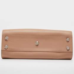 Longchamp Beige Leather Small Paris Premiere Tote