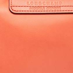 Pre Owned Longchamp Orange Leather Le Pliage Xtra Crossbody Bag