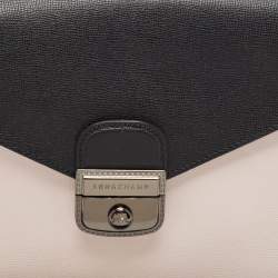 Longchamp Tricolor Leather Heritage Le Pliage Clutch