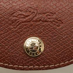 Pre Owned Longchamp Off White Nylon Le Pliage Handle Pouch