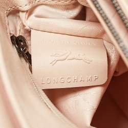 Longchamp Pink Leather Madeleine Top Handle Bag