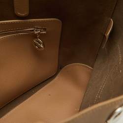 Pre Owned Longchamp Beige Leather Shop It Tote