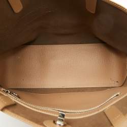 Pre Owned Longchamp Beige Leather Shop It Tote