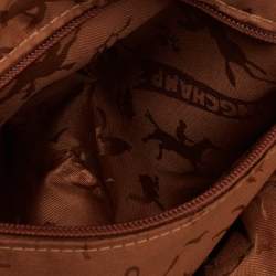 Pre Owned Longchamp Yellow Leather Small Le Pliage Tote